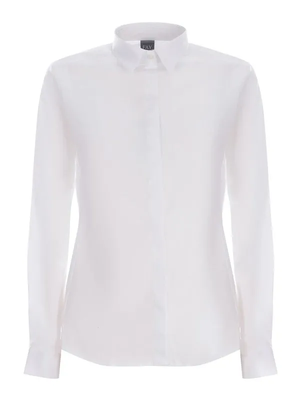 Fay Chemise - Blanc - Blanc - Femme | NCWA148565SORMB001