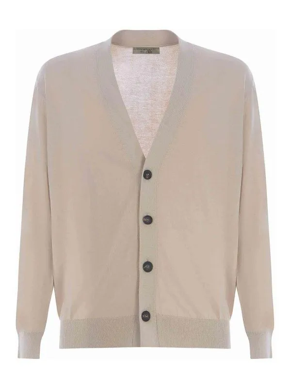 Filippo De Laurentiis Cardigan - Beige - Beige | CB1MLSU12R080