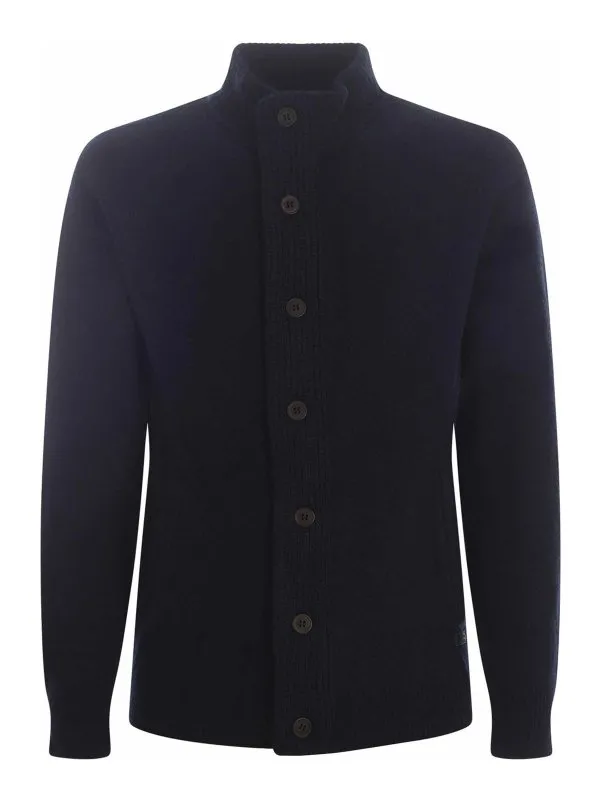 Barbour Pull Col Rond - Bleu - Bleu - Homme | MKN0731NY91