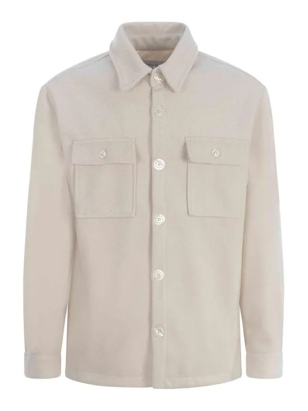 Family First Veste Casual - Beige - Beige - Homme | SHF2320WH