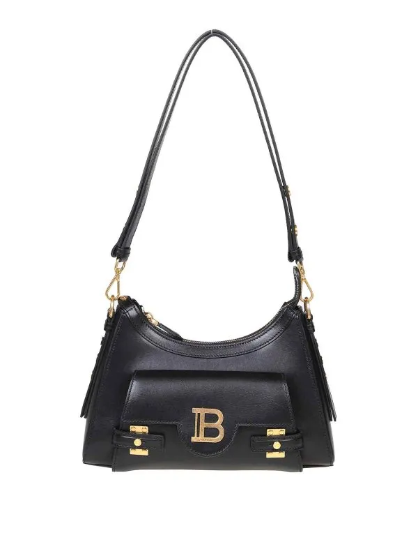 Balmain Sac Porté Épaule - B-Buzz - Noir | DN1BT904LSLX0PA
