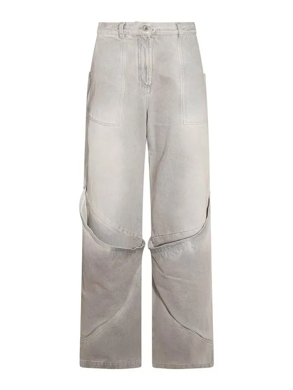 The Attico Jean Droit - Gris - Gris - Femme | 247WCP198D089733