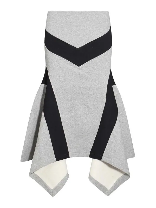 The Attico Jupe Midi - Gris - Gris - Femme | 247WCS254JF03183