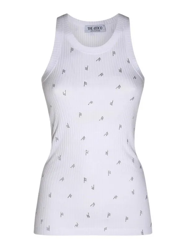 The Attico Top - Blanc - Blanc - Femme | 247WCT276J051L480