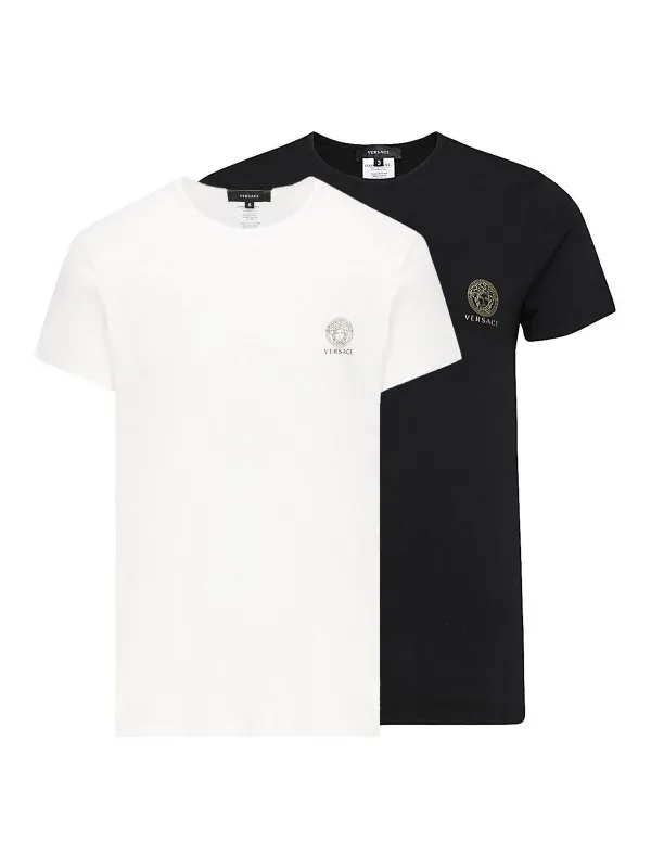 Versace T-Shirt - Blanc - Blanc - Homme | AU101931A10011A225E