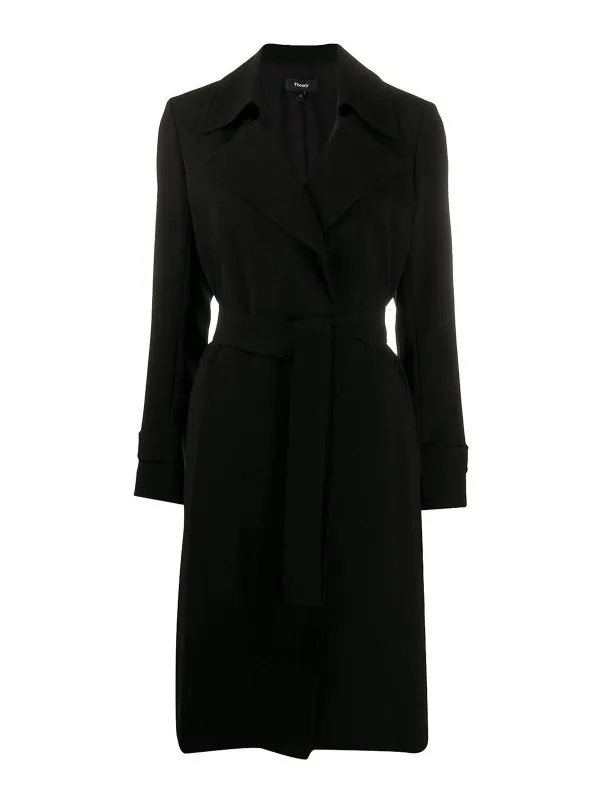 Theory Trench-Coat - Noir - Noir - Femme | J0709411095001