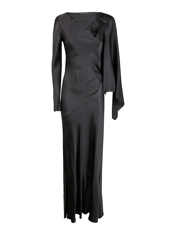 Alberta Ferretti Maxi Robe - Gris - Noir - Femme | 041366190507