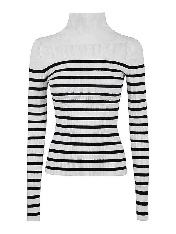 Jean Paul Gaultier Pull Col Rond - Blanc | 2430FPL066M06301590159