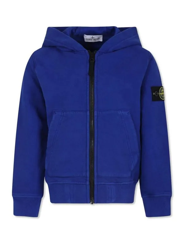 Stone Island Junior Sweat-Shirts - Bleu - Bleu | 811660720V0022