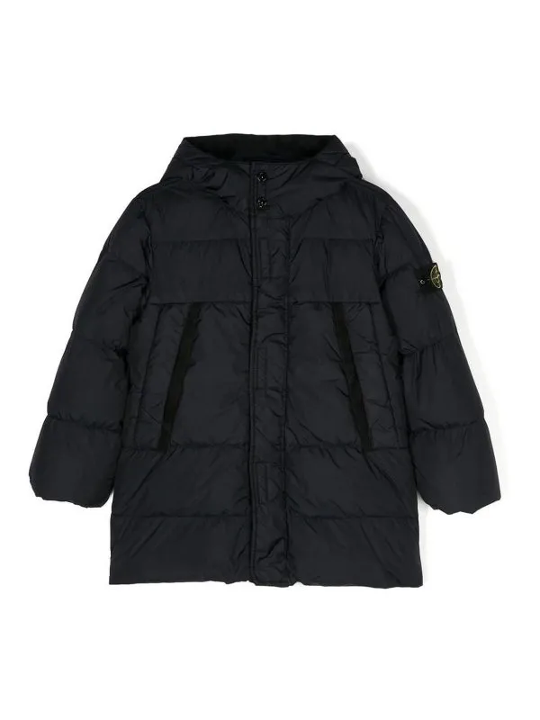 Stone Island Junior Blouson Rembourré - Bleu | 811640123V0020