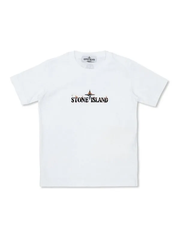 Stone Island Junior T-Shirt - Blanc - Blanc | 811621056V0001