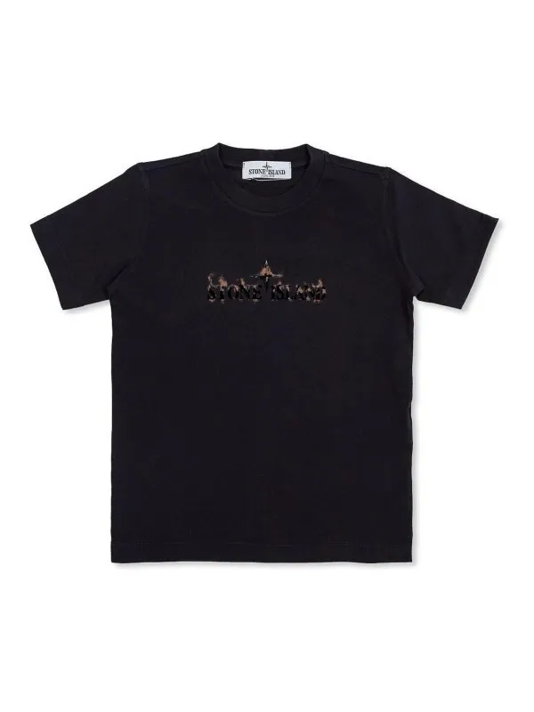 Stone Island Junior T-Shirt - Noir - Noir | 811621056V0029