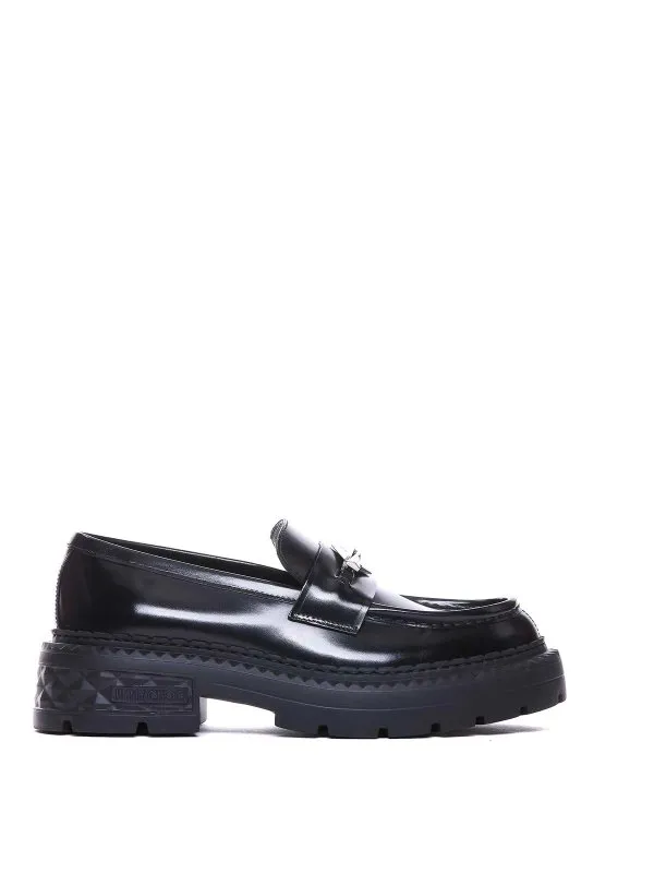Jimmy Choo Mocassins - Noir - Noir - Femme | MARLOWDIAMONDFHKBBLACK