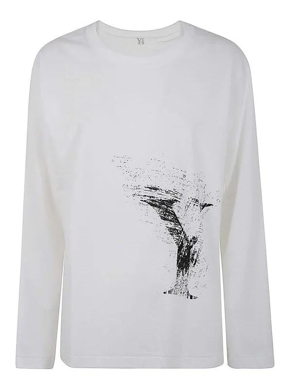 Y'S Pull Col Rond - Blanc - Blanc - Femme | YBT826771