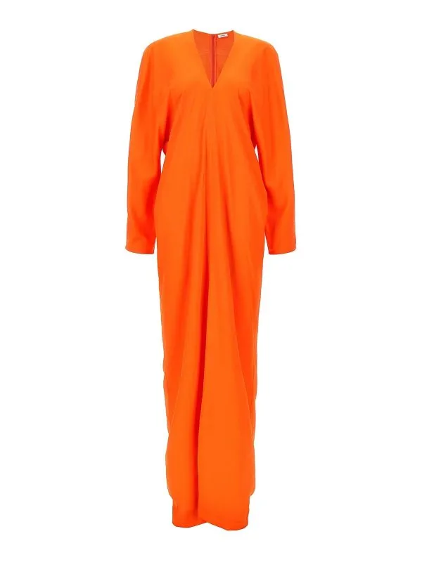 Ferragamo Maxi Robe - Orange - Orange - Femme | 770483MANDARIN
