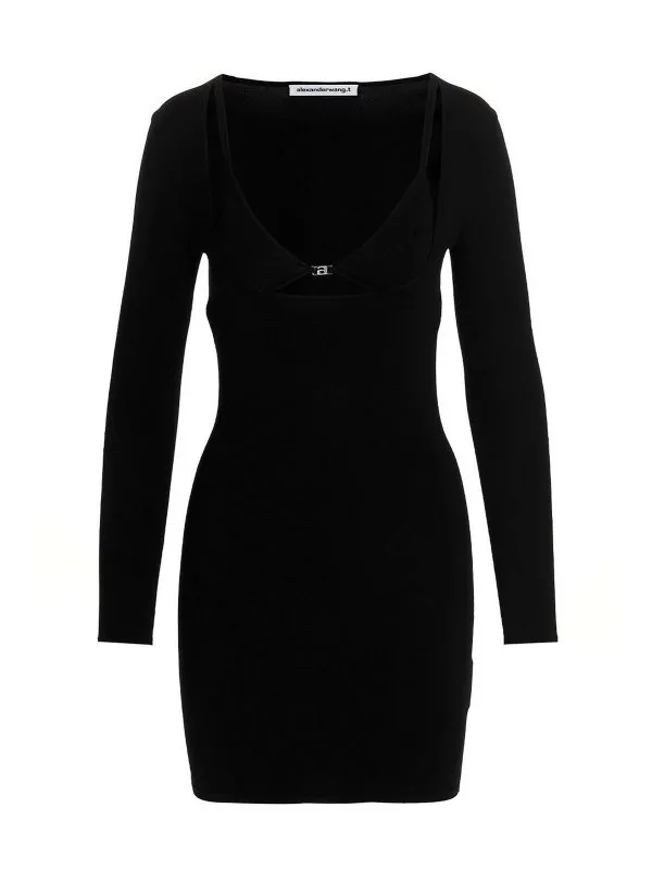 Alexander Wang Robe Courte - Noir - Noir - Femme | 4KC2236004001