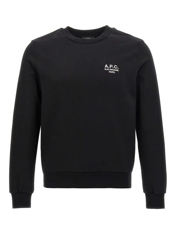A.P.C. Sweat-Shirts - Blanc - Noir - Homme | COHBVM27913TZC
