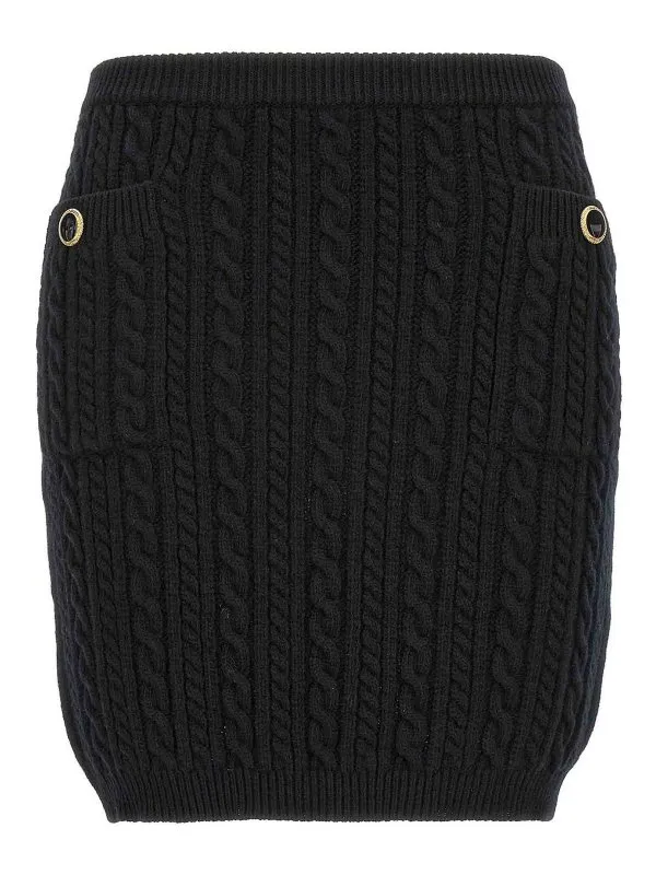 Alessandra Rich Jupe Midi - Noir - Noir - Femme | FABX3869K43920060