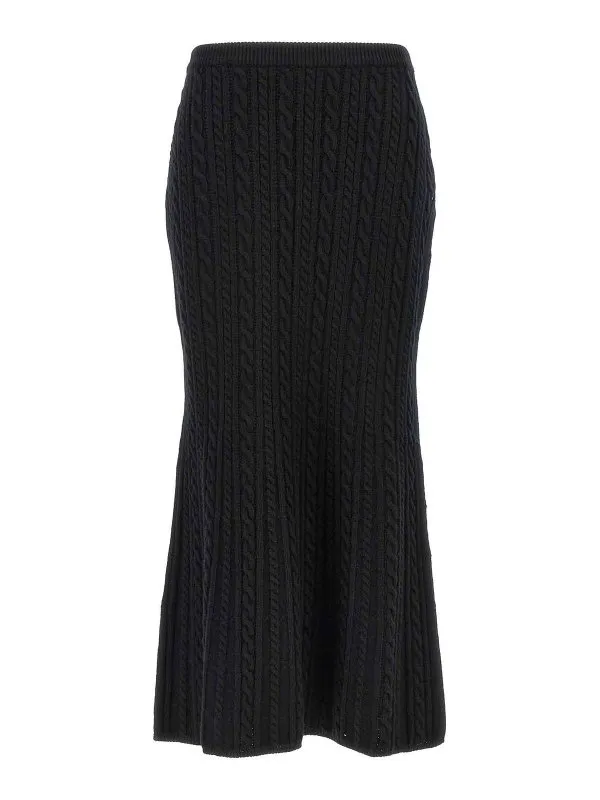 Alessandra Rich Jupe Longue - Noir - Noir | FABX3870K43920060