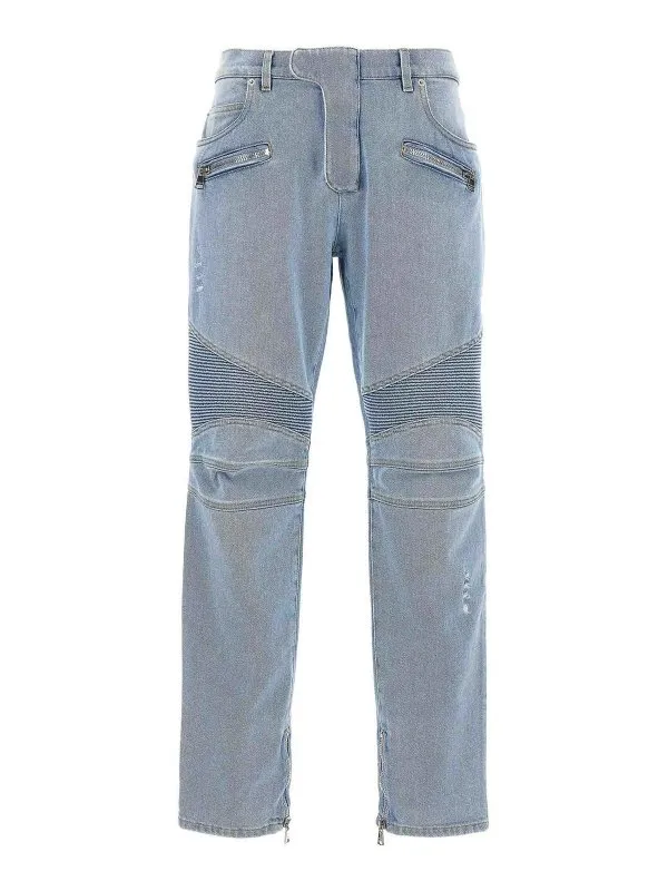 Balmain Jean Bootcut - Bleu Clair - Bleu Clair | DH1MG009DE596FC