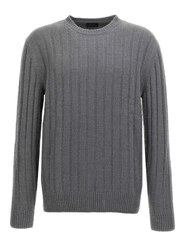 Brioni Pull Col Rond - Gris - Gris - Homme | UMQ90LOCK151100