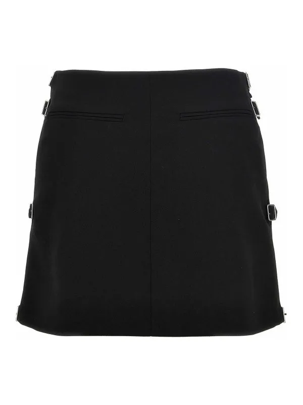 Courreges Mini Jupe - Noir - Noir - Femme | 324CJU187WO01009999