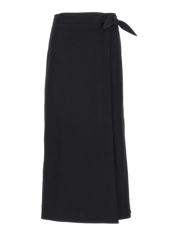 Ganni Jupe Midi - Noir - Noir - Femme | F9613099 | thebs.com