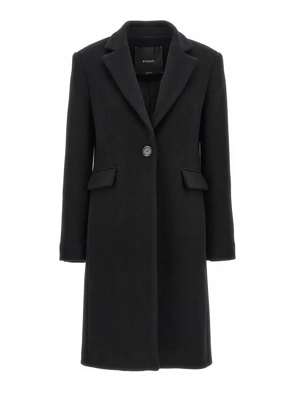 Pinko Manteau Court - Noir - Noir - Femme | 103697A225Z99