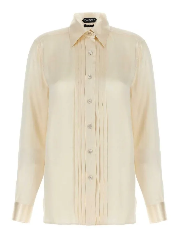 Tom Ford Chemise - Blanc - Blanc - Femme | CA3269FAX1191AW035