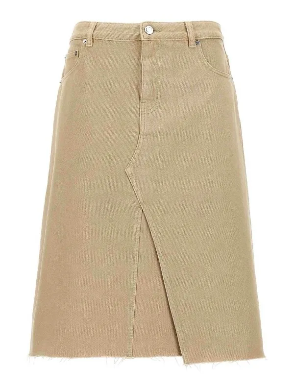 Tory Burch Jupe Midi - Beige - Beige - Femme | 160596253