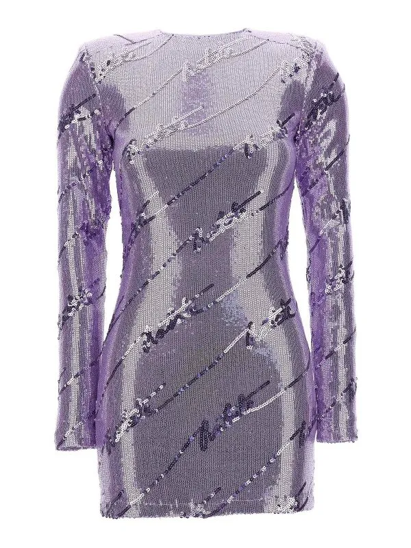 Rotate Birger Christensen Robe Courte - Violet | 1114502846163820
