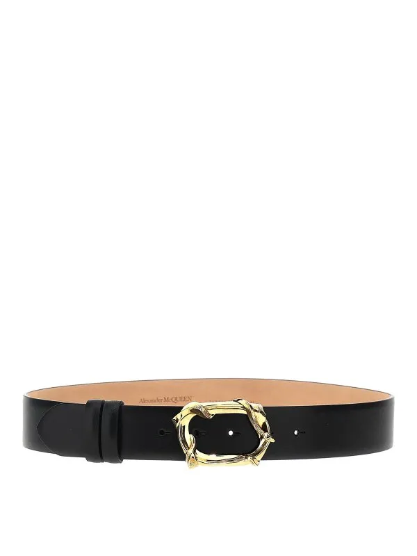 Alexander Mcqueen Ceinture - Noir - Noir - Femme | 7975331BR0T1000