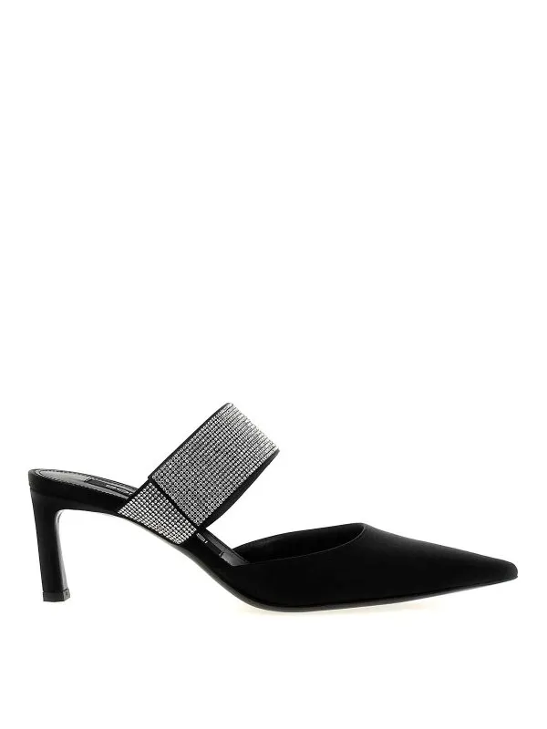 Sergio Rossi Mules - Noir - Noir - Femme | B07701MAFT721101498