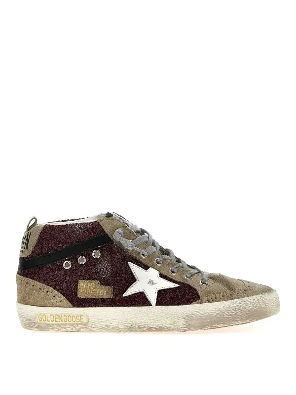 Golden Goose Baskets - Mid Star - Rouge Brun | GWF00122F00262681553