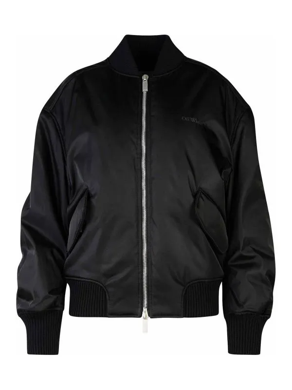 Off-White Bomber - Noir - Noir - Femme | OWEH028C99FAB0011010
