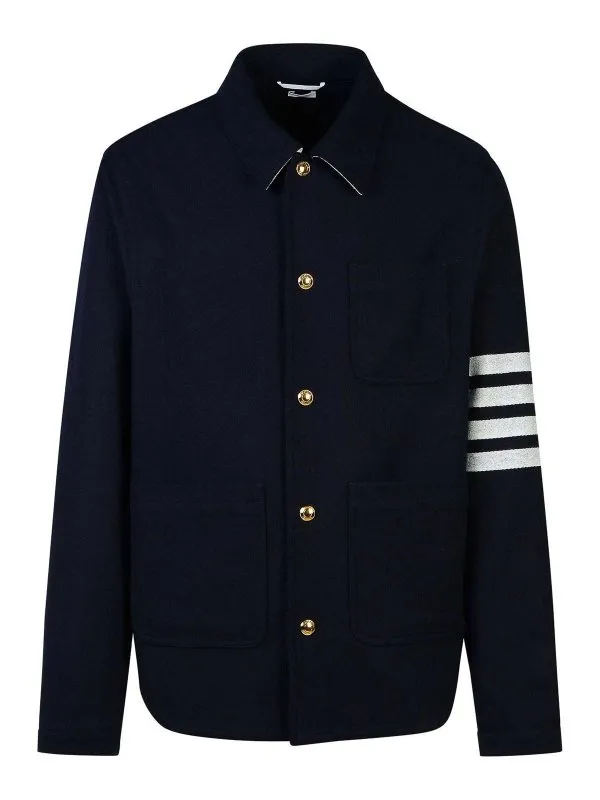Thom Browne Veste Casual - Bleu Foncé - Homme | MJO220UF0522415