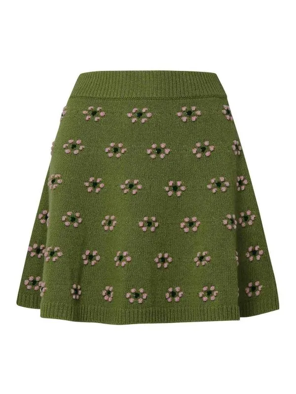 Kenzo Mini Jupe - Vert - Vert - Femme | FD62JU4083CF56