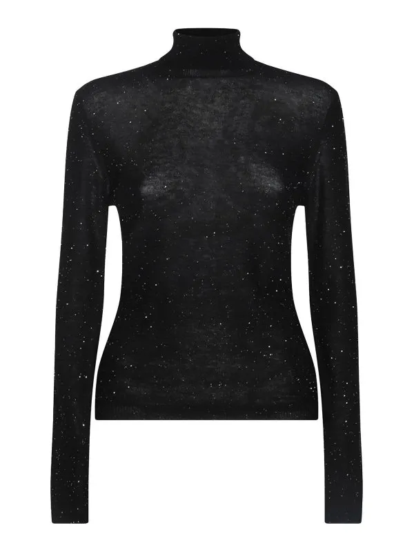 Fabiana Filippi Pull Col Rond - Noir - Noir | MAD214F045D722825
