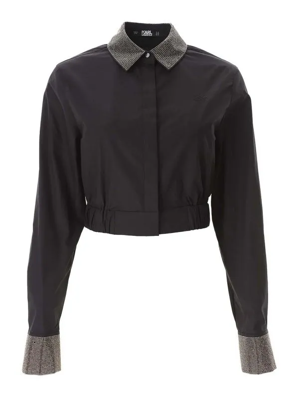 Karl Lagerfeld Chemise - Noir - Noir - Femme | 236W1605999