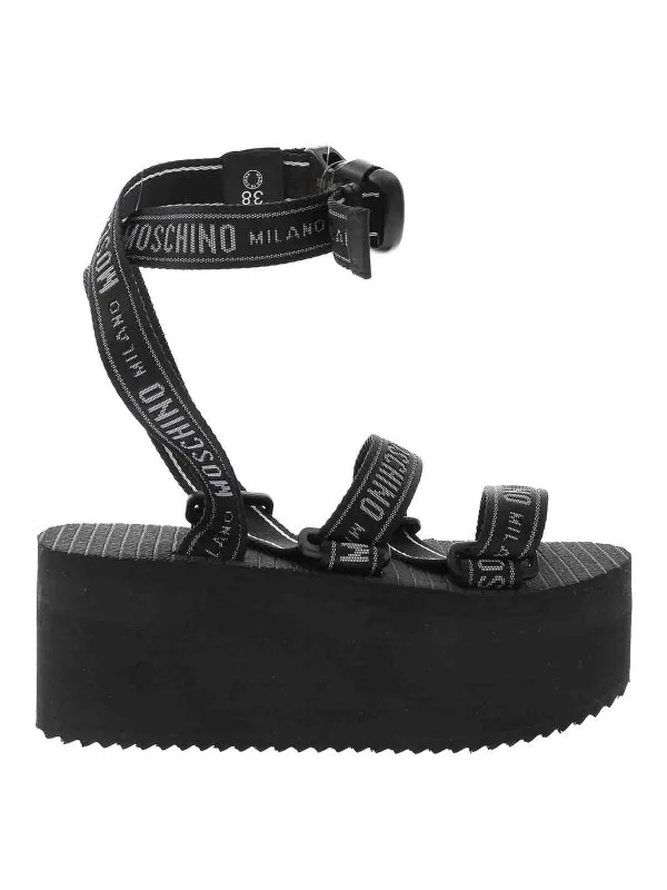 Moschino Sandales - Noir - Noir - Femme | MA16258I1GMY0000