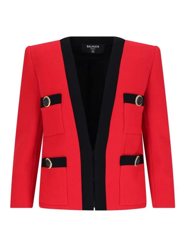 Balmain Blazer - Rouge - Rouge - Femme | DF1SM370WB86EAE
