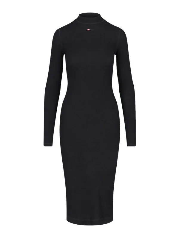 Diesel Robe Au Genou - Noir - Noir - Femme | A149540BLAN9XX