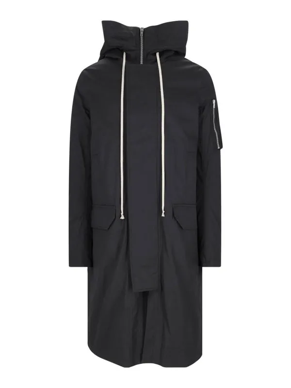 Rick Owens Parka - Noir - Noir - Homme | RU02D6980TE09