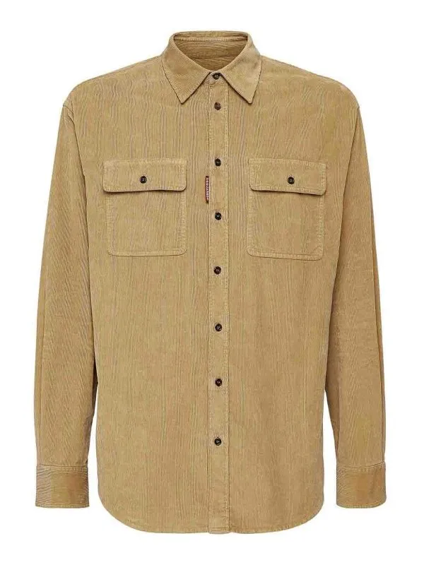 Dsquared2 Chemise - Camel - Camel - Homme | S74DM0874S54097111