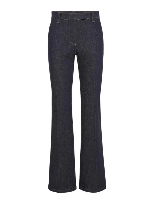 Brunello Cucinelli Jean Bootcut - Bleu - Bleu | ML199P5899C900
