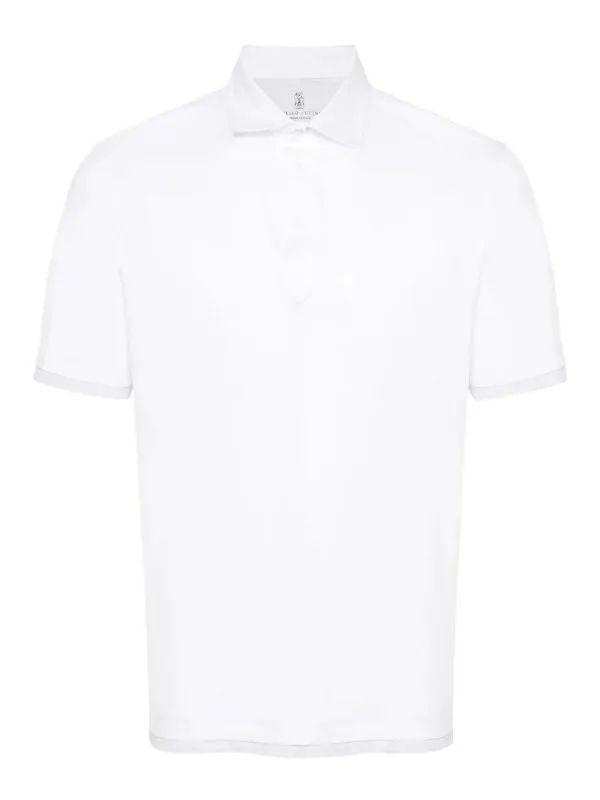 Brunello Cucinelli Polo - Blanc - Blanc - Homme | M0B133966CW787
