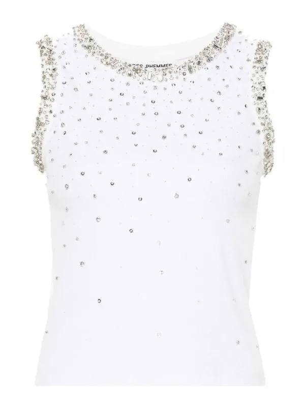 Des Phemmes Top - Blanc - Blanc - Femme | DP613197 | thebs.com
