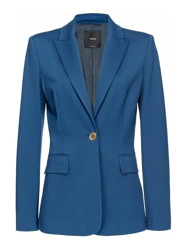 Pinko Veste Casual - Bleu - Bleu - Femme | 100254A1L3G57