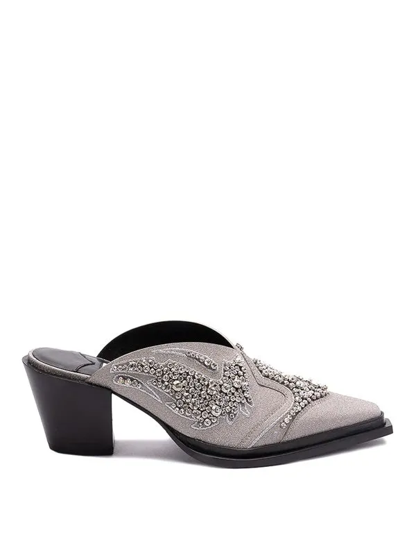Jimmy Choo Mules - Argent - Argenté | CECEMULEII60MBFSILVER