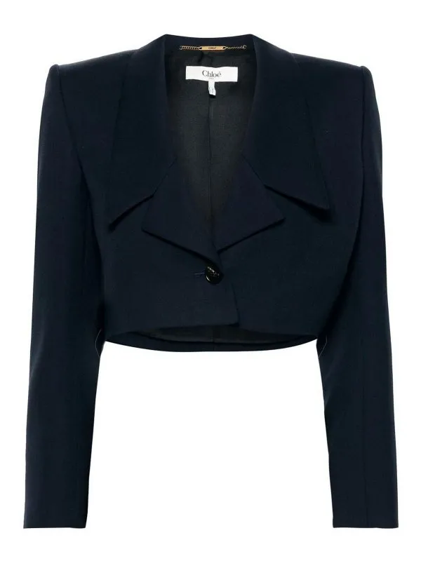 Chloe' Veste Casual - Bleu - Bleu - Femme | CH24AVE1406349Z
